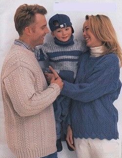 Пуловеры для семьи.